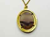 Vintage Agate Pendant Necklace