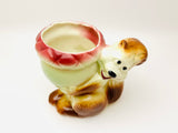 Vintage Squirrel Ceramic Indoor Planter