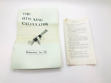 Vintage Otis King's Pocket Calculator, Cylindrical Slide Rule