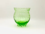 Vintage Green Blown Glass Vase