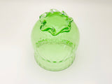 Vintage Green Blown Glass Vase