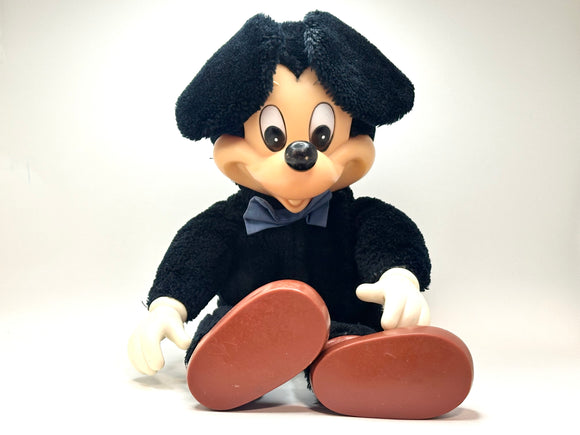 Vintage Mickey Mouse Plush with Vinyl Face