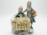 1950’s Victorian Colonial Couple Porcelain Lace