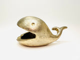 Vintage Brass Whale Ashtray in Walter Bosse Style, Mid Century Modern