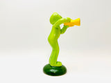 Vintage Porcelain Anthropomorphic Frog Playing a Trumpet