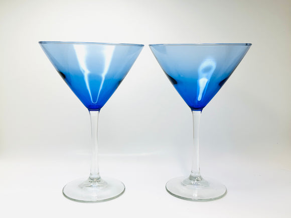 2 Vintage Martini Glasses