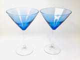 2 Vintage Martini Glasses