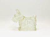 Vintage T H Stough Co Jennette Pa Scottie Dog Glass Candy Container