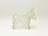 Vintage T H Stough Co Jennette Pa Scottie Dog Glass Candy Container