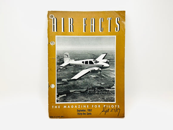 September 1957 Air Facts Magazine for Pilots