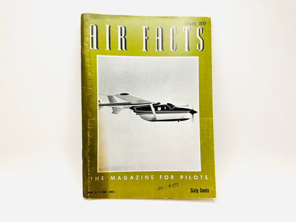 January 1972 Air Facts Magazine for Pilots
