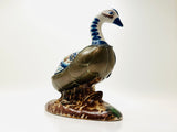 1970’s Sergio Bustamante Inspired Pottery and Bronze Bird Sculpture