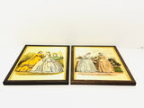 Vintage Silk French Antique Fashion Framed Prints