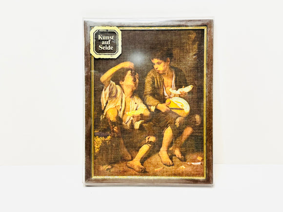 Vintage Bartolome Esteban Murillo ‘Children Eating Grapes and a Melon’ fabric Framed Print