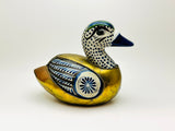 1970’s Sergio Bustamante Inspired Pottery and Bronze Bird Sculpture