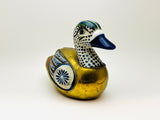 1970’s Sergio Bustamante Inspired Pottery and Bronze Bird Sculpture