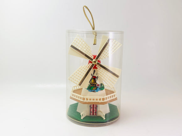 Vintage Windmill Plastic Ornament