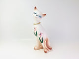 Vintage Handpainted Porcelain Siamese Cat