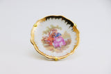 SOLD! Vintage Limoges Meissner Fragonard Ring Dish and Miniature Plate