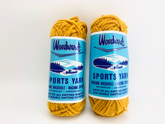 Vintage Woodward’s Sports Yarn - Golden Acrylic