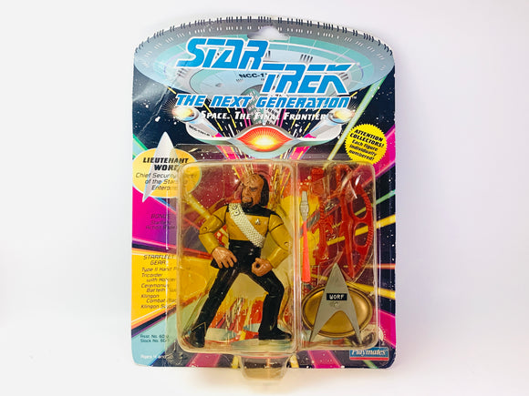 Star Trek The Next Generation, Playmates ‘Lieutenant Worf’ Action Figure IOB