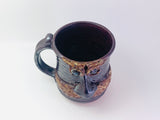 Vintage Stoneware Pottery Face Mug