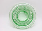 Vintage Green Glass Console Bowl