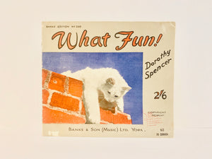 1956 Banks Edition “What Fun!” Dorothy Spencer - Learn Piano Music Book