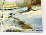 Vintage Litho on Textured Board, Winterset by Robert Wood