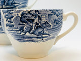 SOLD! 1970’s Paul Revere’s Ride English Teacup Set of 4