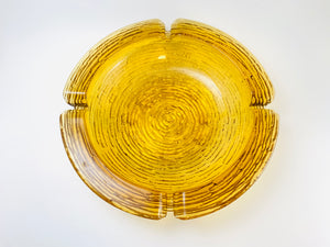 Vintage Anchor Hocking Soreno Amber Glass Ashtray