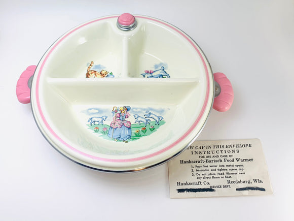 Vintage Hankscraft-Bartsch Baby Food Warmer Dish