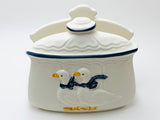 Vintage Ceramic Napkin Holder with Ducks
