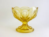 1970’s Anchor Hocking Amber Glass Fairfield Compote Dish