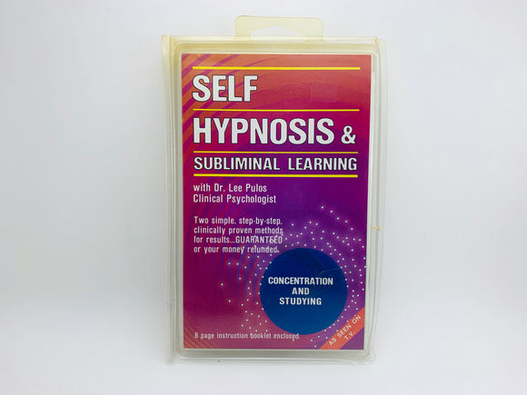 SOLD! 1983 Self Hypnosis & Subliminal Learning Cassette