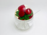 Perspex Lucite Raspberry Jelly Pot