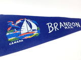 Vintage Brandon Manitoba Canada Pennant