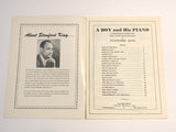 1946 A Boy and His Piano Early Grade Pieces for Piano, Sheet Music Book
