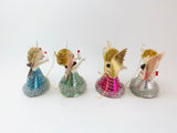 Vintage Paper Angels Christmas Ornaments