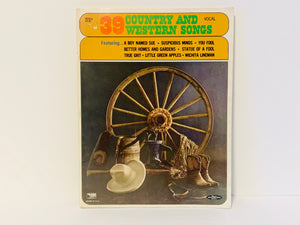 1969 39 Country and Western Songs - Vocal Music Book
