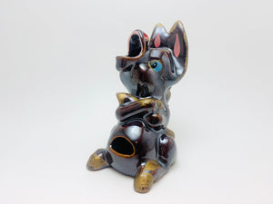 1950-60’s Redware Pottery Pie Bird Donkey