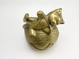 1970’s Brass Cat Money Bank