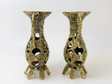 Vintage Tamar Israel Brass Candlestick Holders