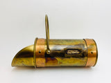 Vintage Brass and Copper Fireplace Matchstick Holder