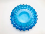 1950’s Viking Sapphire Blue Glass Ashtray
