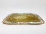 Vintage Abalone and Brass Tray