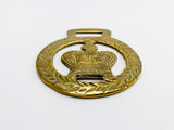 Vintage Horse Brass, Crown Within a Laurel Wreath