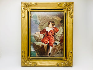 Vintage Master Lambton The Red Boy, Sir Thomas Lawrence Wood and Plaster Framed Print