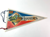 Vintage Lourdes France Pennant