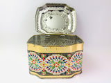 Vintage Mosaic Toffee Tin